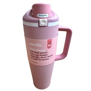NWT- Owala 40oz Stainless Steel FreeSip Tumbler in Rosy Dreams